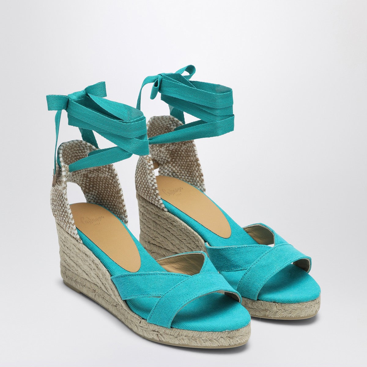 Castañer Bailey aquamarine espadrilles