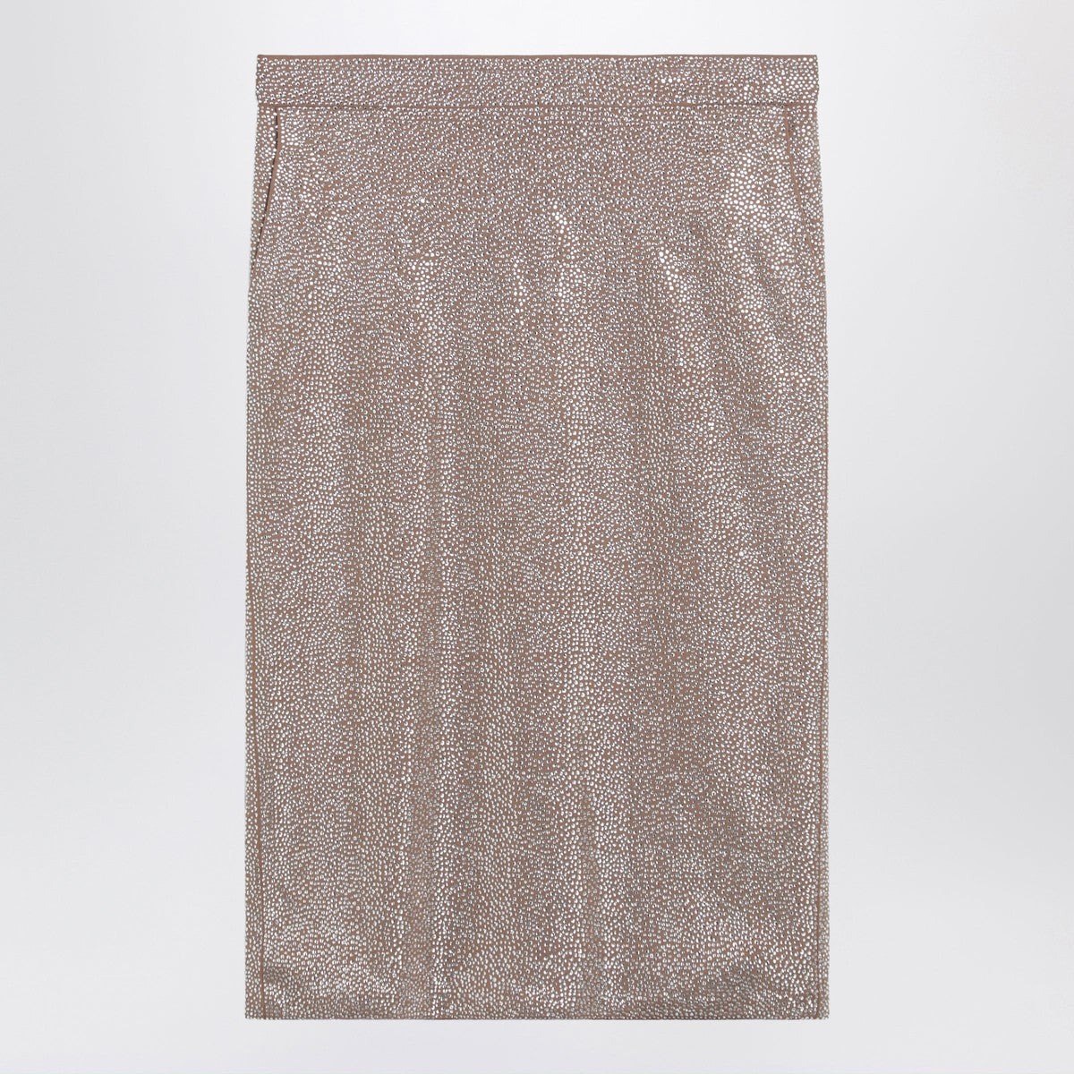 Giuseppe di Morabito Midi skirt with silver rhinestones