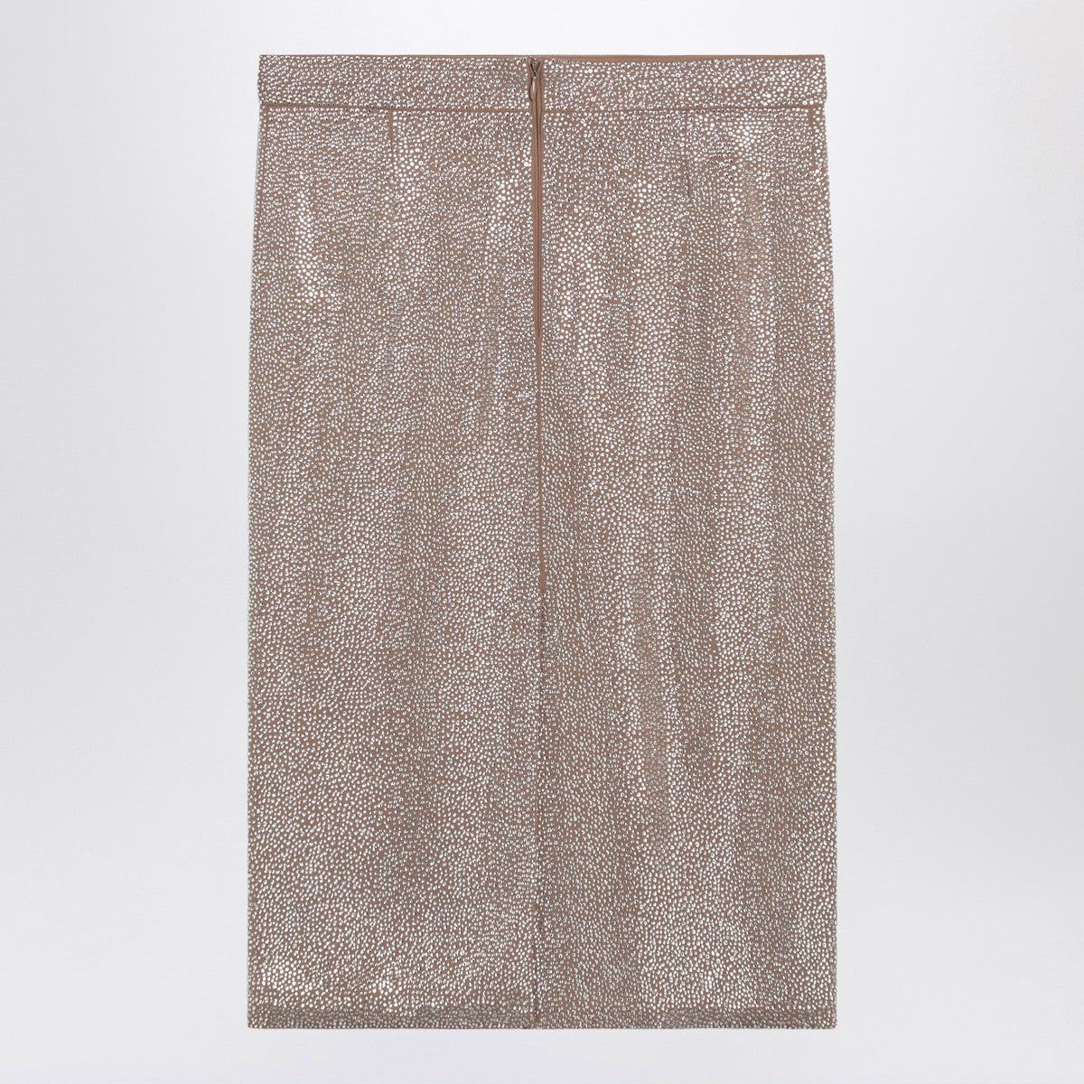 Giuseppe di Morabito Midi skirt with silver rhinestones