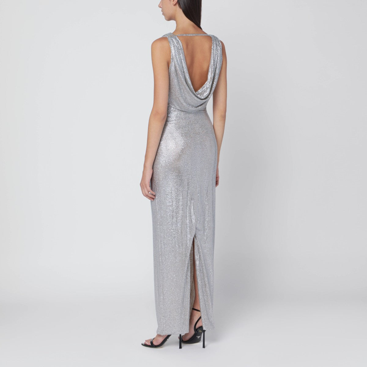 Giuseppe di Morabito Silver long dress with crystals