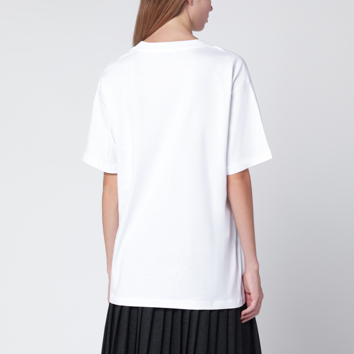 Moschino White T-shirt with logo print