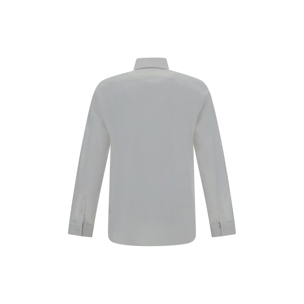 Burberry White Elastane Dress Shirt
