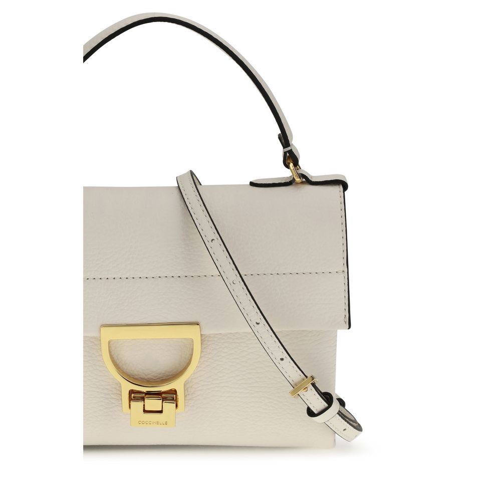 Coccinelle Cream Calf Leather Bos Taurus Handbag
