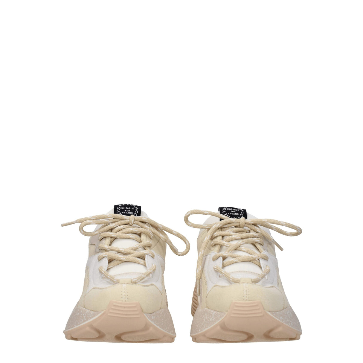 Stella McCartney Beige Leather Chunky Sneakers