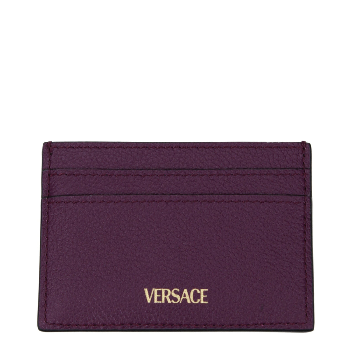 Versace Purple Leather Cardholder