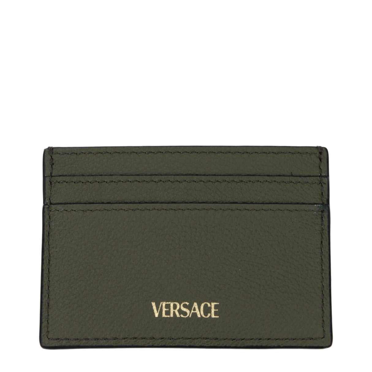 Versace Green Leather Cardholder