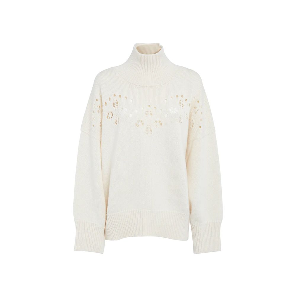 Chloé White Wool Sweatshirt