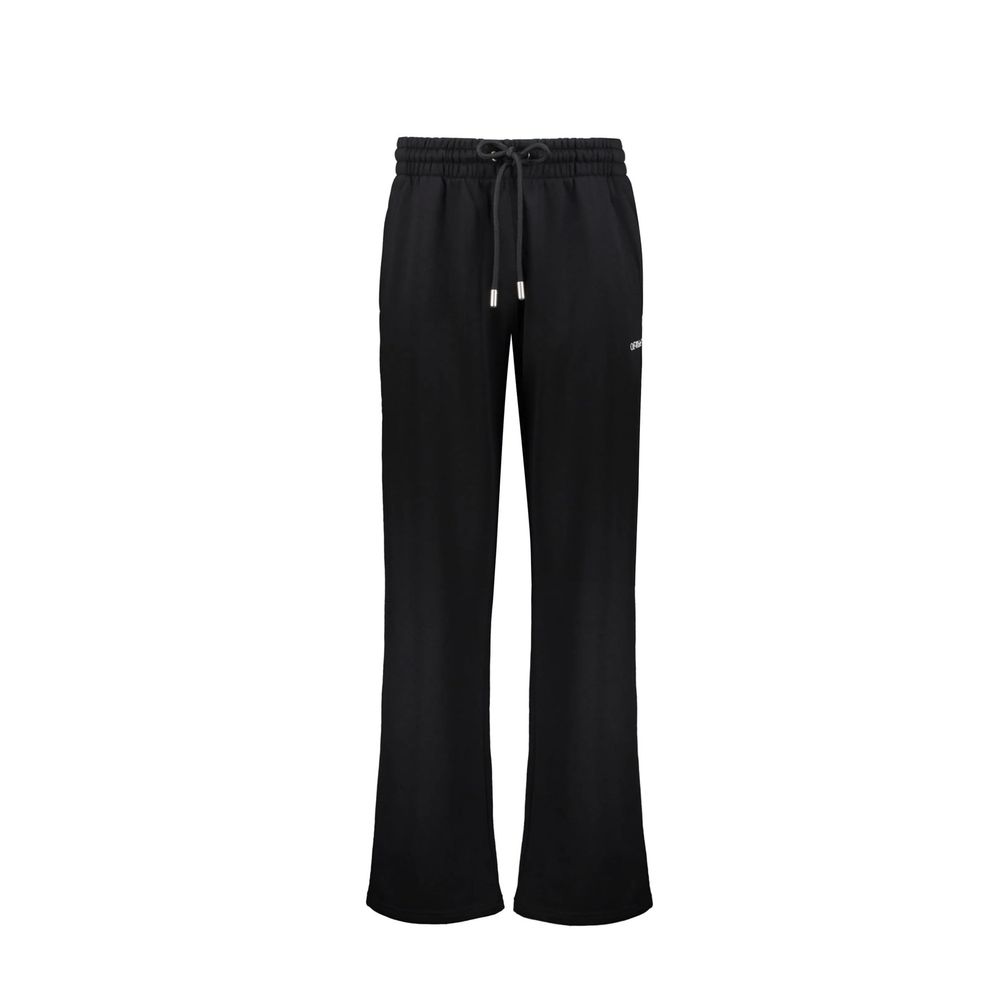 Off-White Black Cotton Athletic Pants