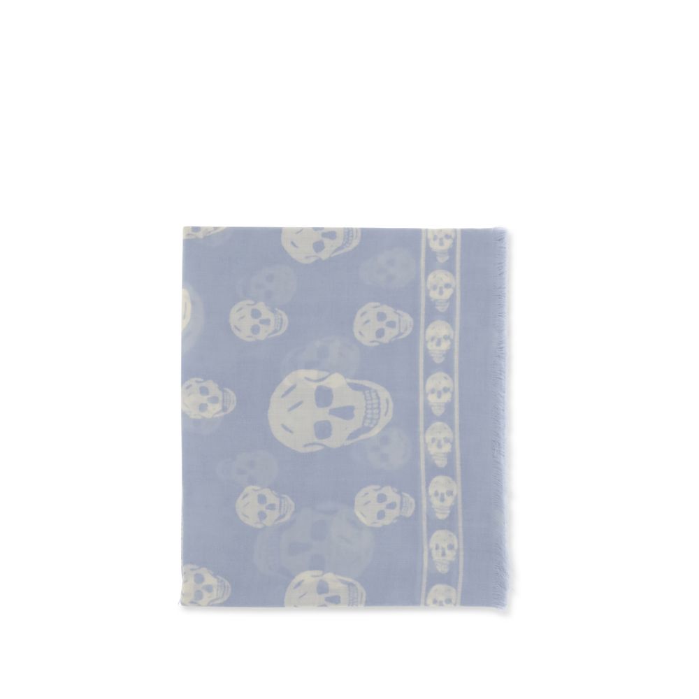 Alexander McQueen Blue Modal Scarf
