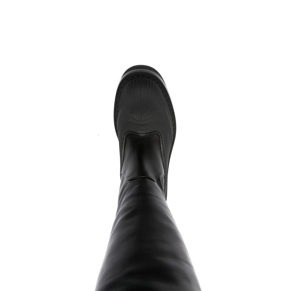 Chloé Black Leather Over The Knee