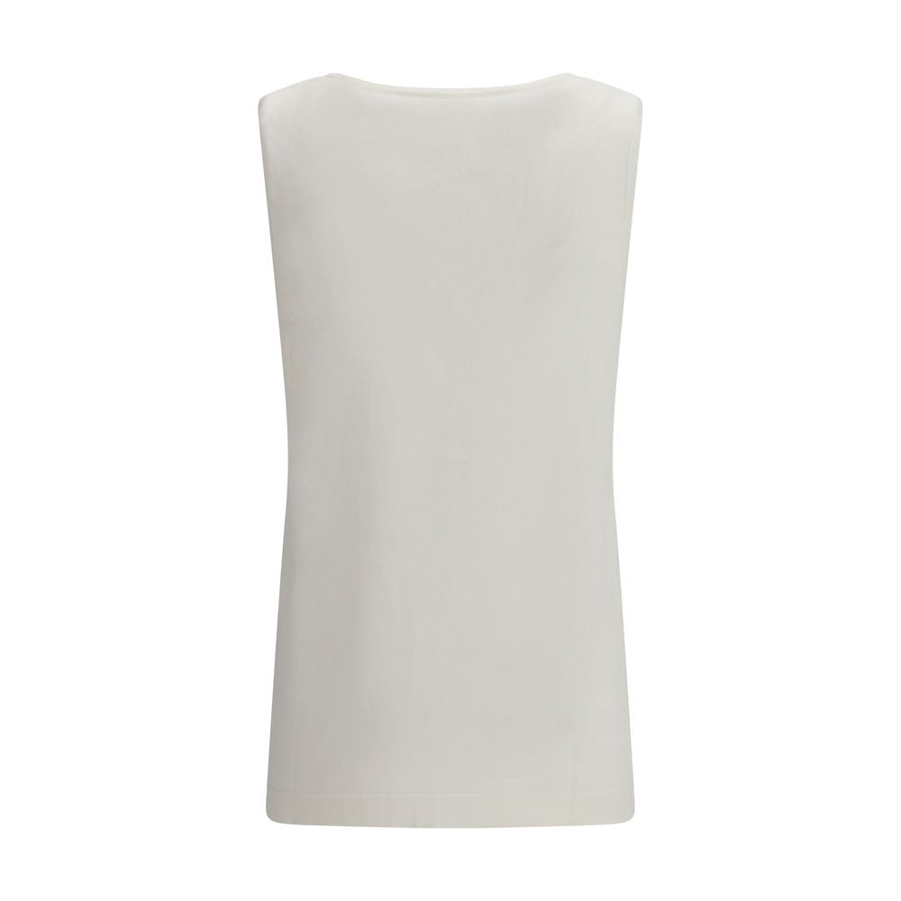 P.A.R.O.S.H. White Linen Top