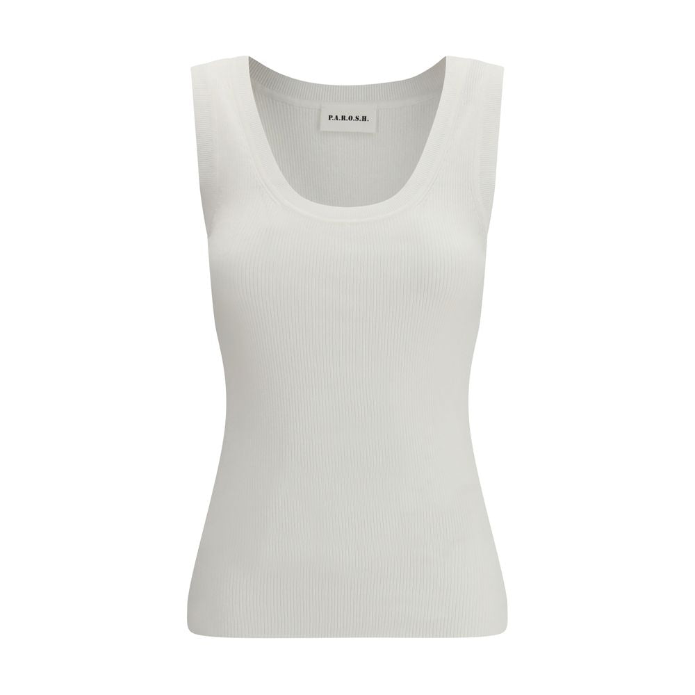 P.A.R.O.S.H. Cream Cotton Top