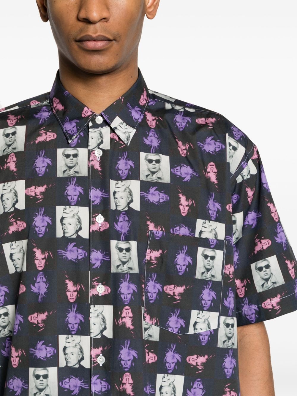 Comme Des Garcons Andy Warhol print shirt