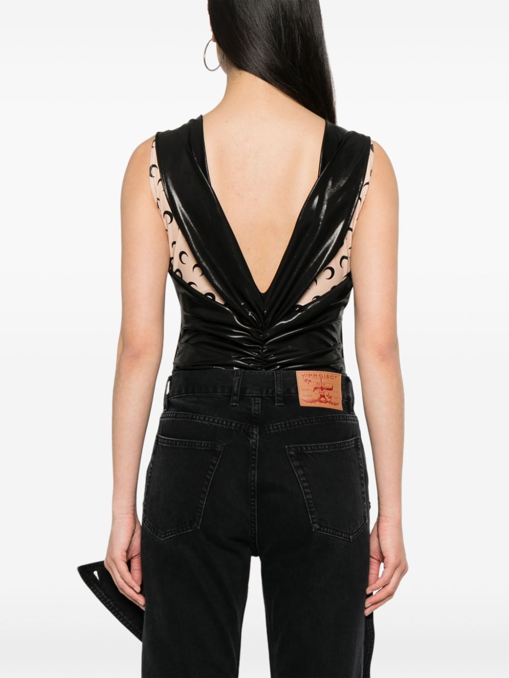 Marine Serre Bodysuit with Moon print