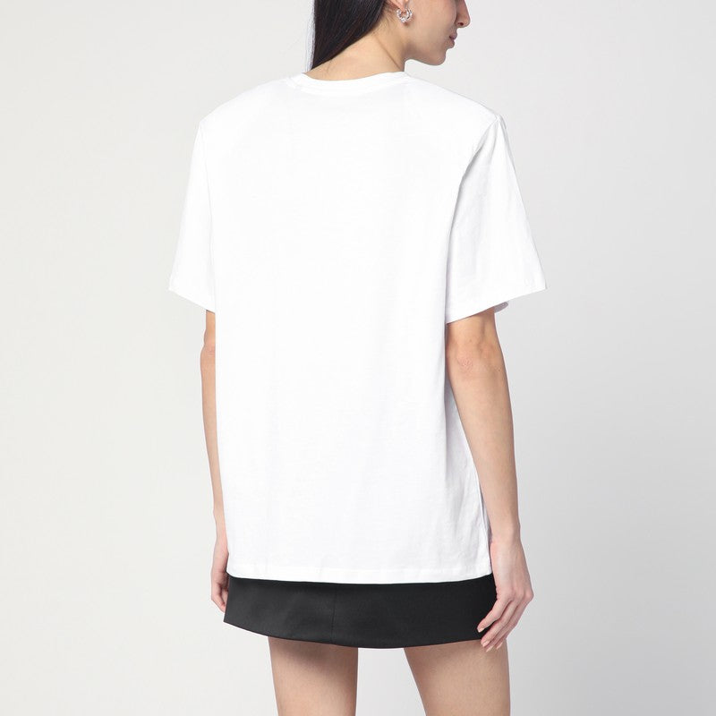 ROTATE Birger Christensen T-shirt over white in organic cotton