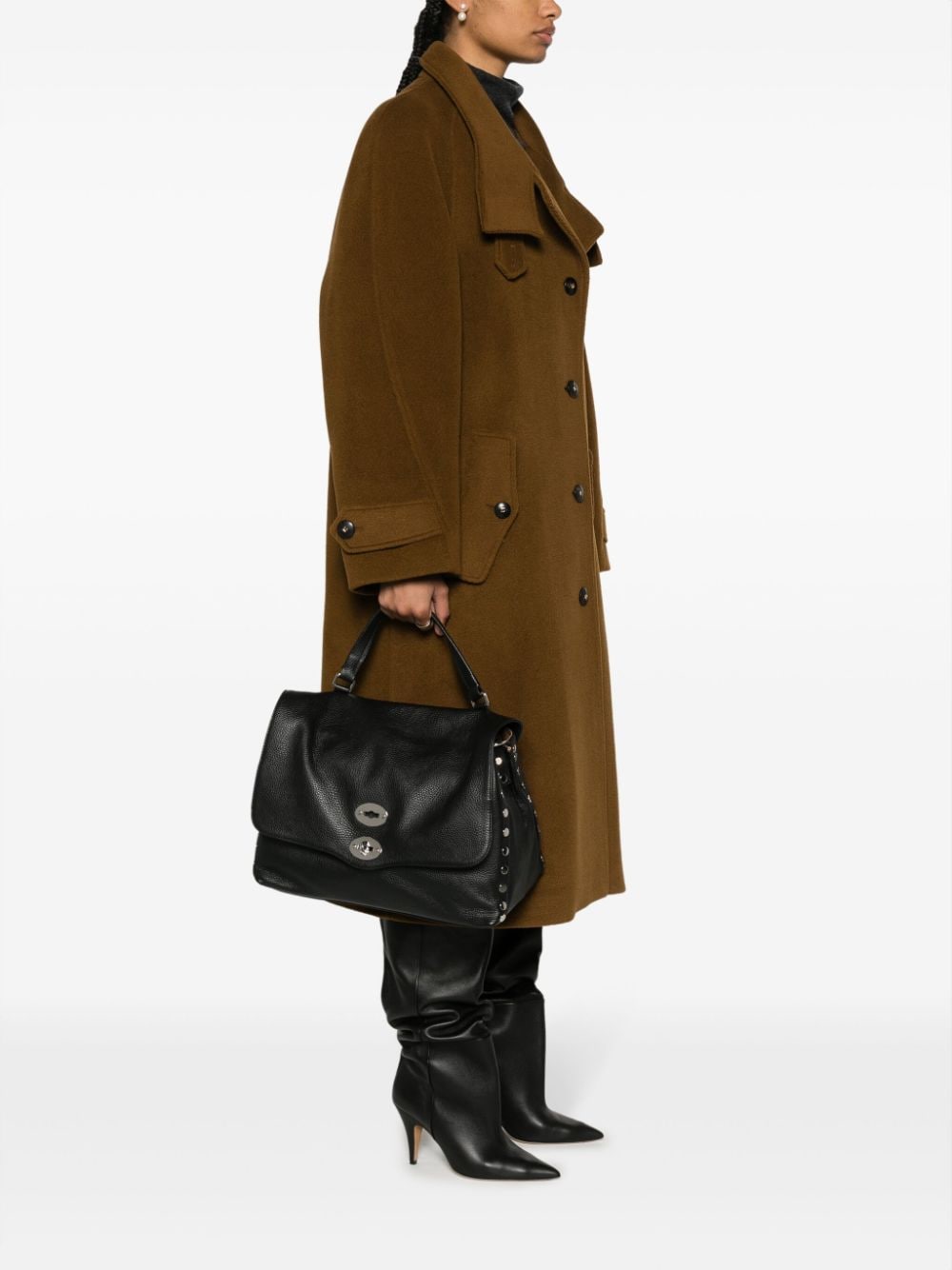 Zanellato Postina Daily medium leather handbag