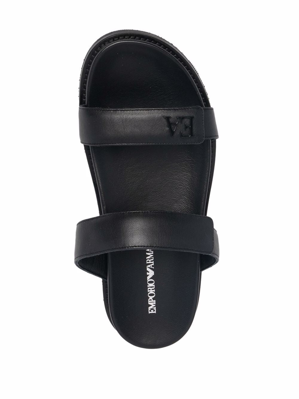 EMPORIO ARMANI EXCLUSIVE Emporio Armani double-strap leather sandals