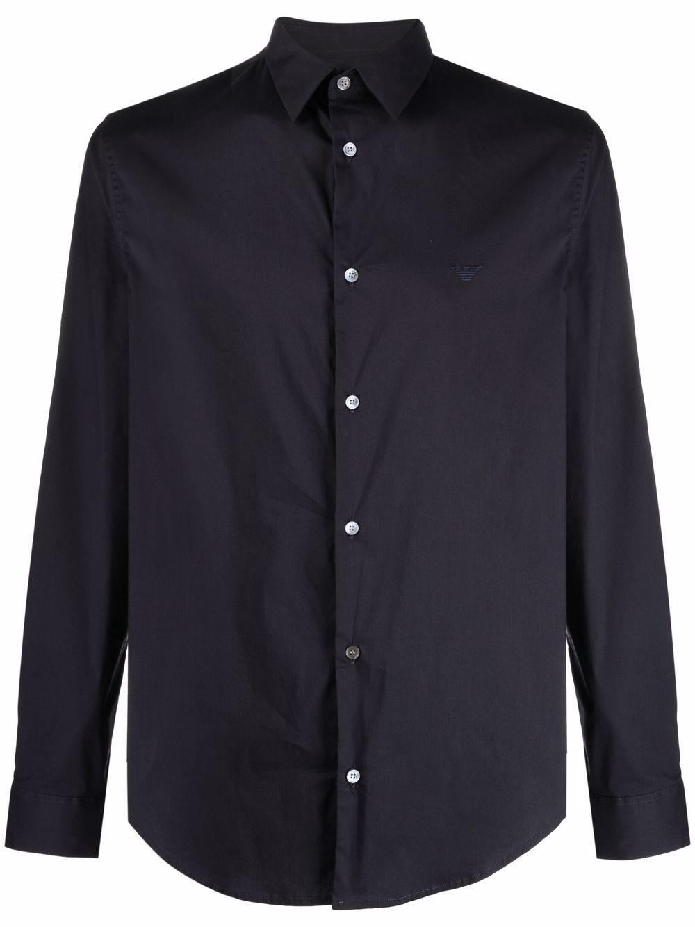 Emporio Armani logo-patch Longsleeved Shirt