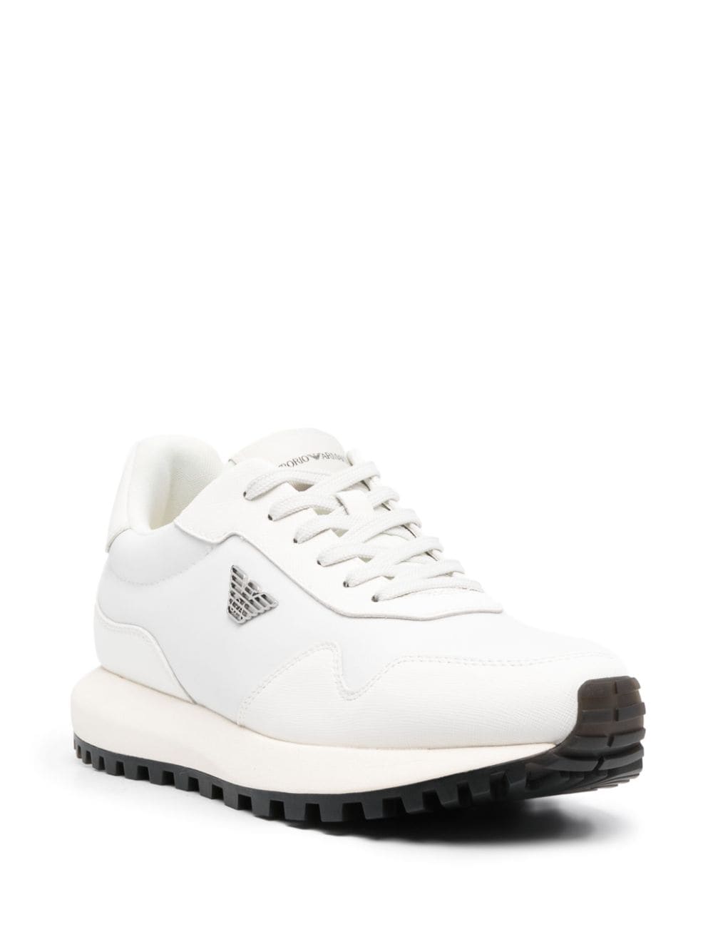 Emporio Armani Sneakers in recycled nylon with details in regenerated saffiano ASV