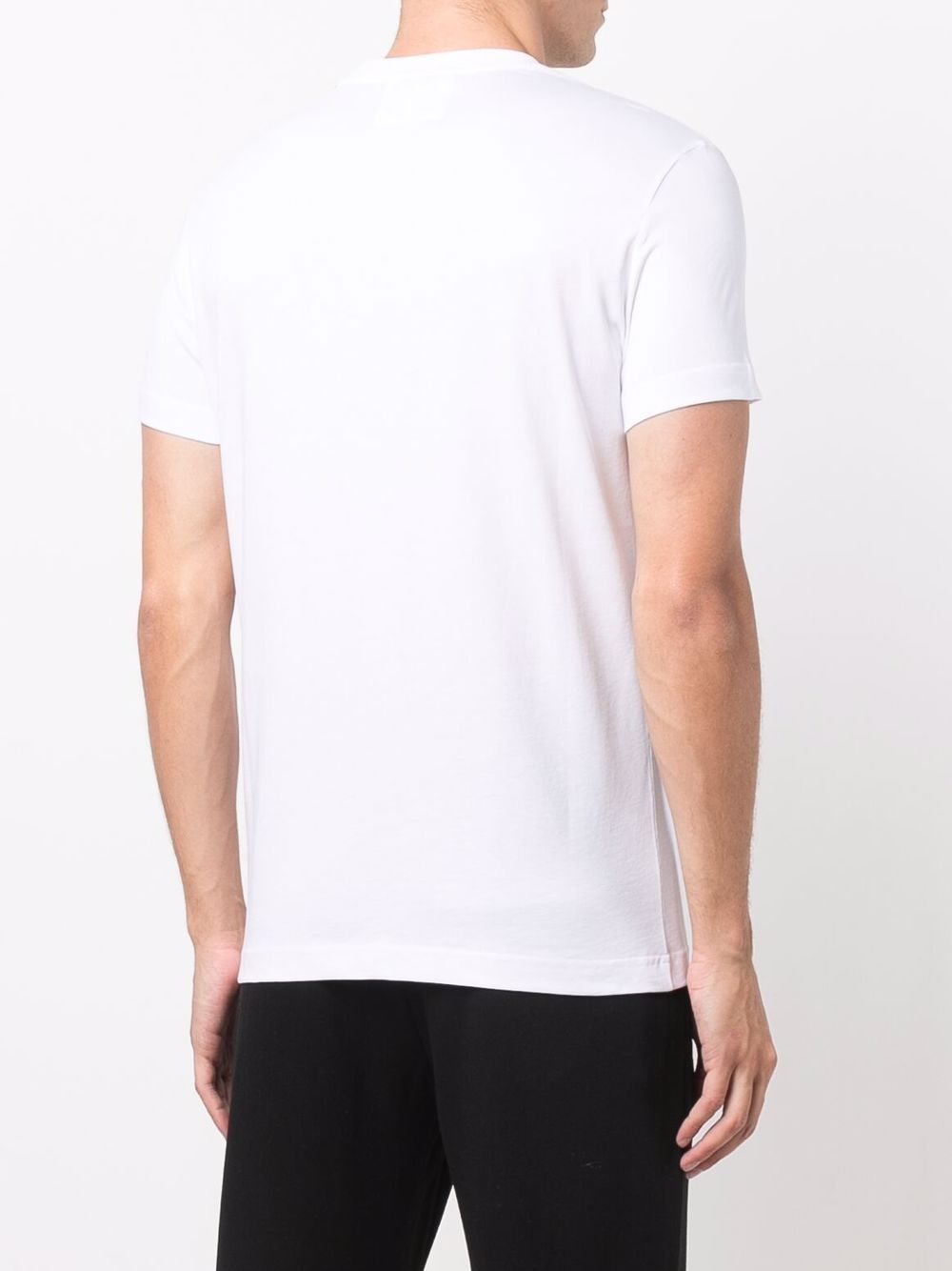 Emporio Armani logo patch short-sleeved T-shirt