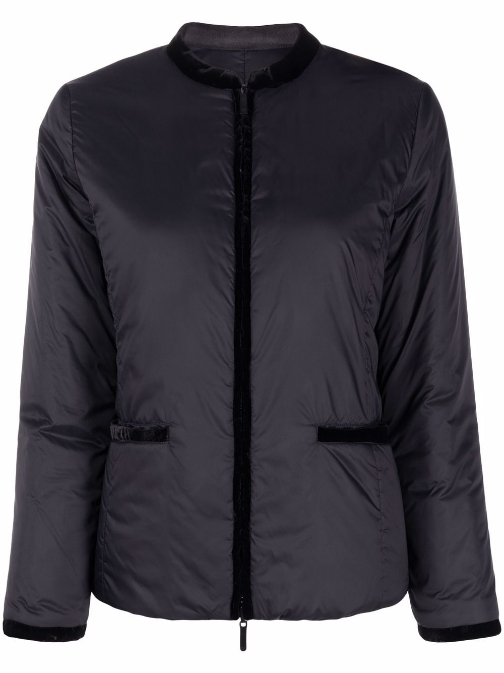 Emporio Armani Nylon reversible guru-collared jacket