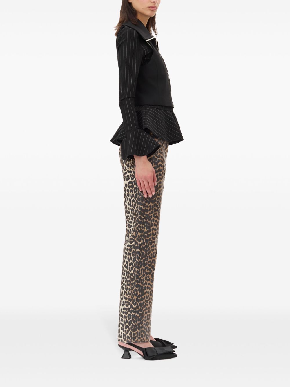 Ganni Sleeveless tank top with zip