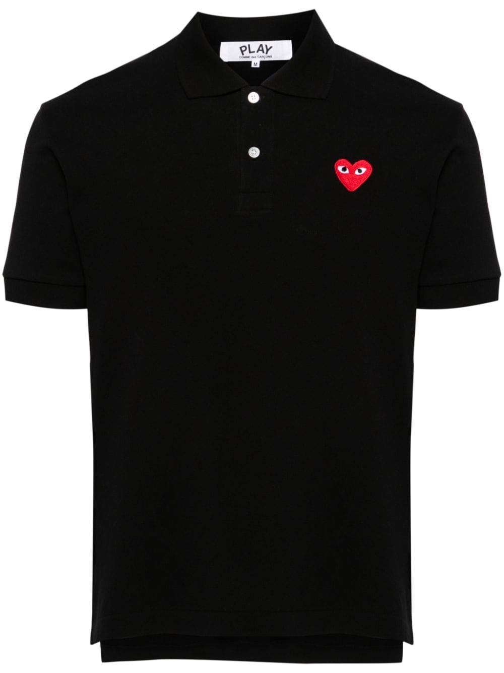 Comme Des Garcons Heart-patch polo shirt