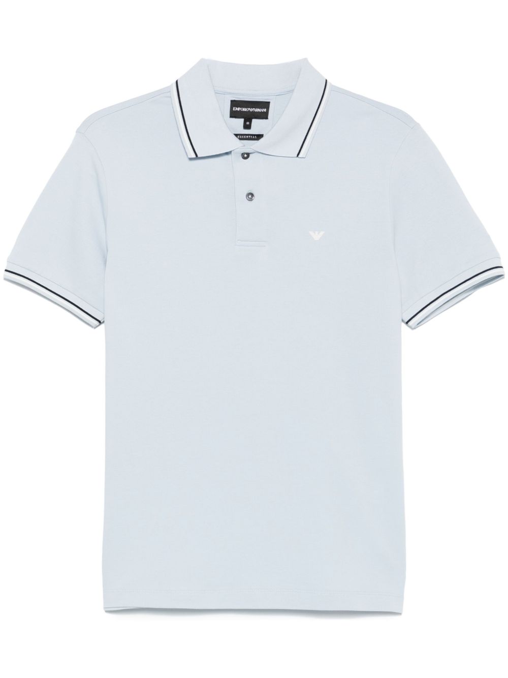 Emporio Armani logo print cotton polo