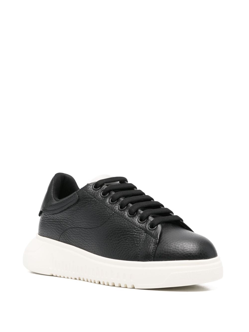 EMPORIO ARMANI EXCLUSIVE Emporio Armani Tumbled leather sneakers