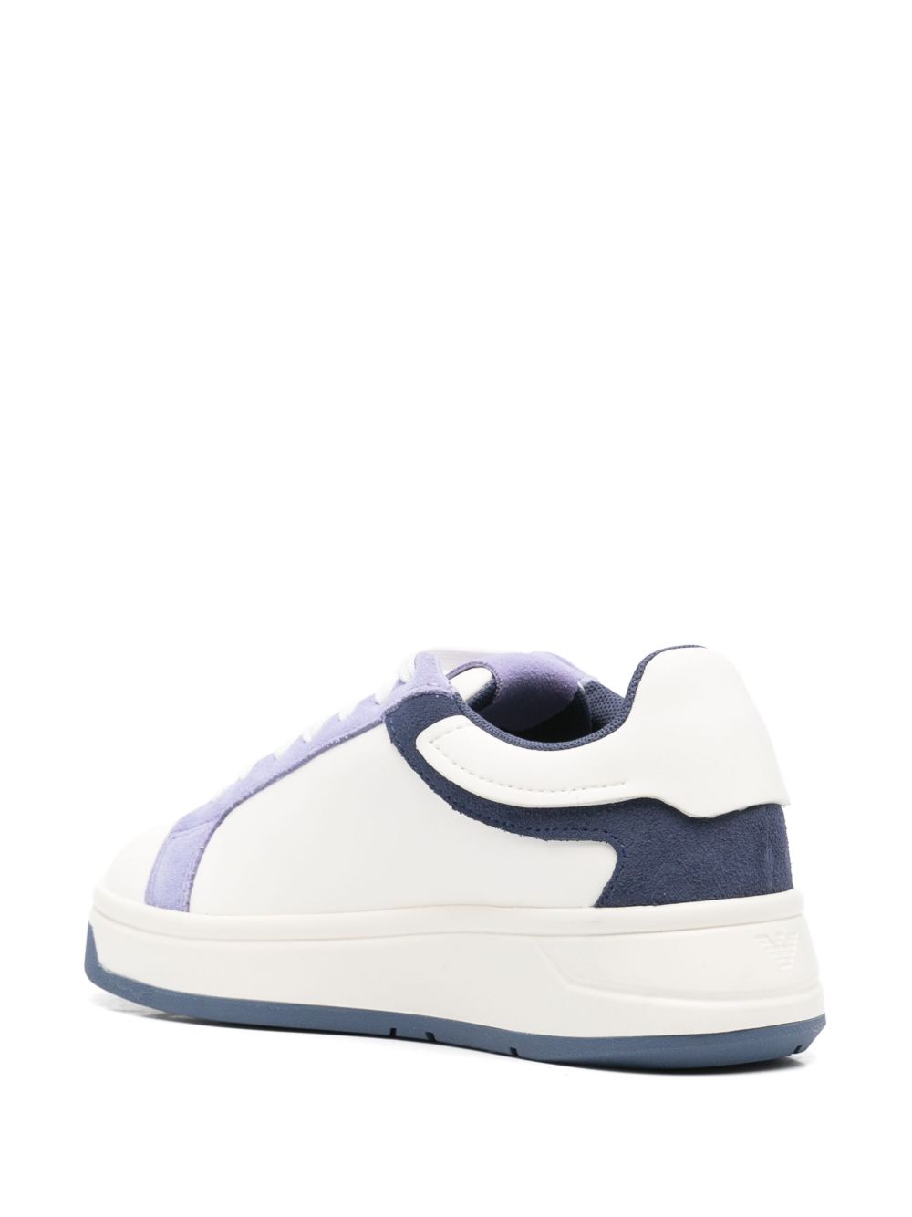 EMPORIO ARMANI EXCLUSIVE Emporio Armani Leather sneakers with suede details and eagle plate