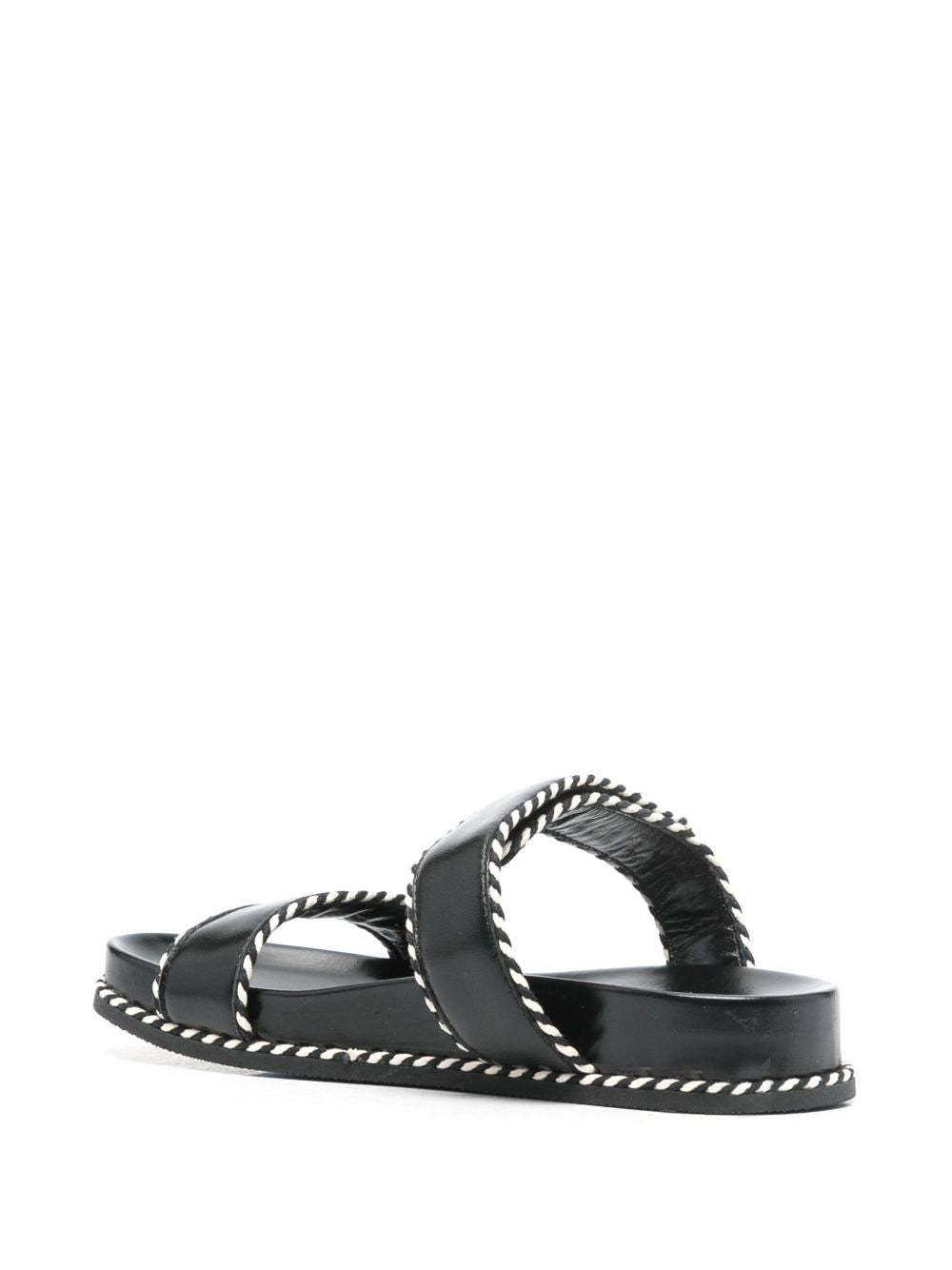 EMPORIO ARMANI EXCLUSIVE Emporio Armani Sandals with nappa strap and two-tone profiles