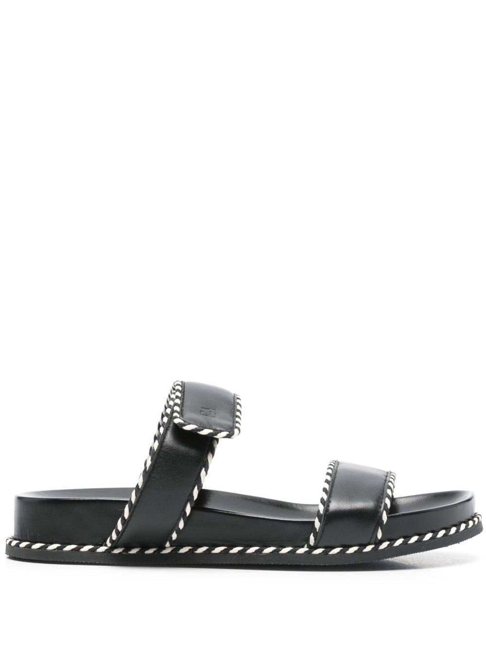 EMPORIO ARMANI EXCLUSIVE Emporio Armani Sandals with nappa strap and two-tone profiles