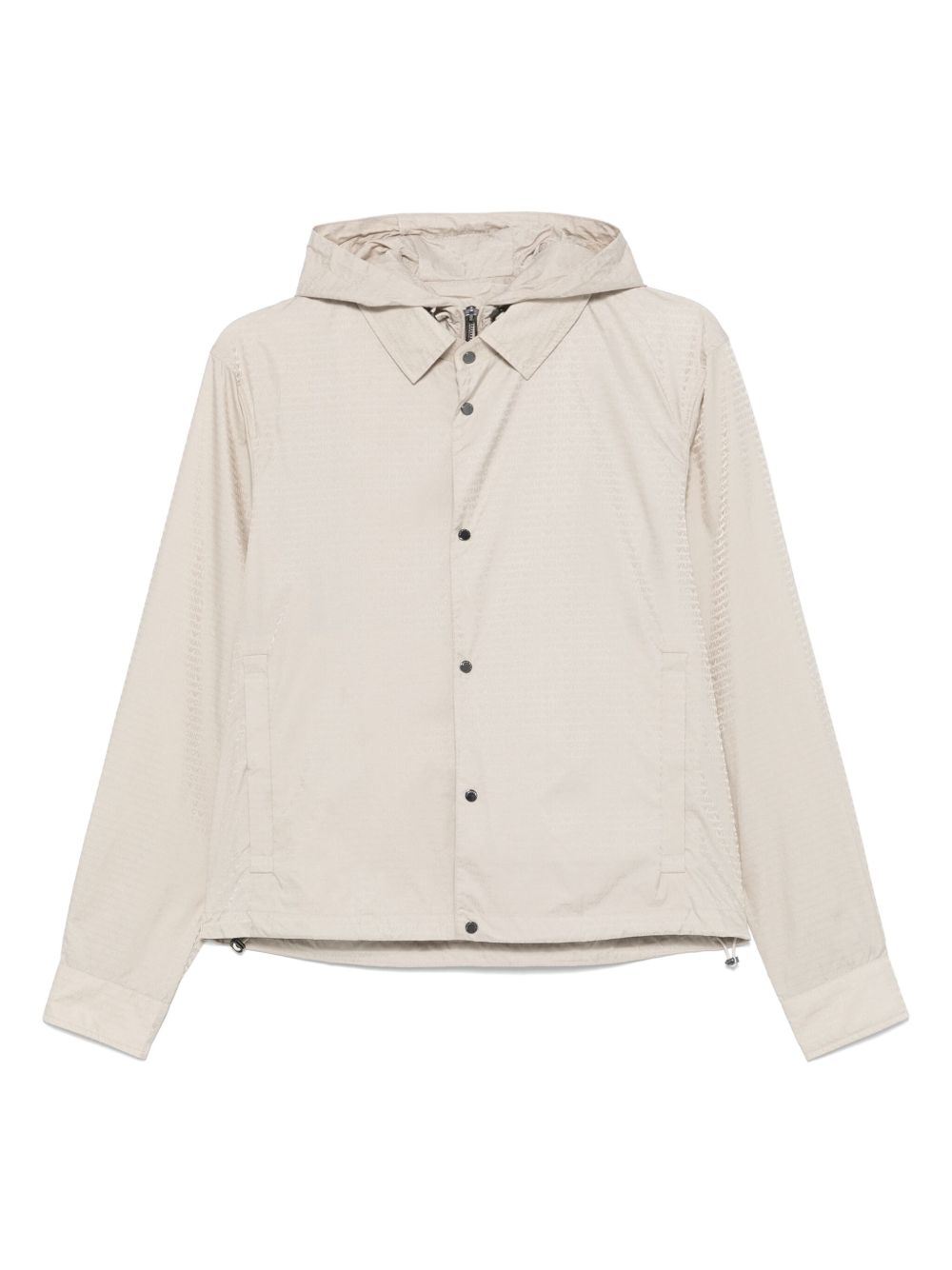 Emporio Armani Blouson with internal nylon bib jacquard all-over lettering