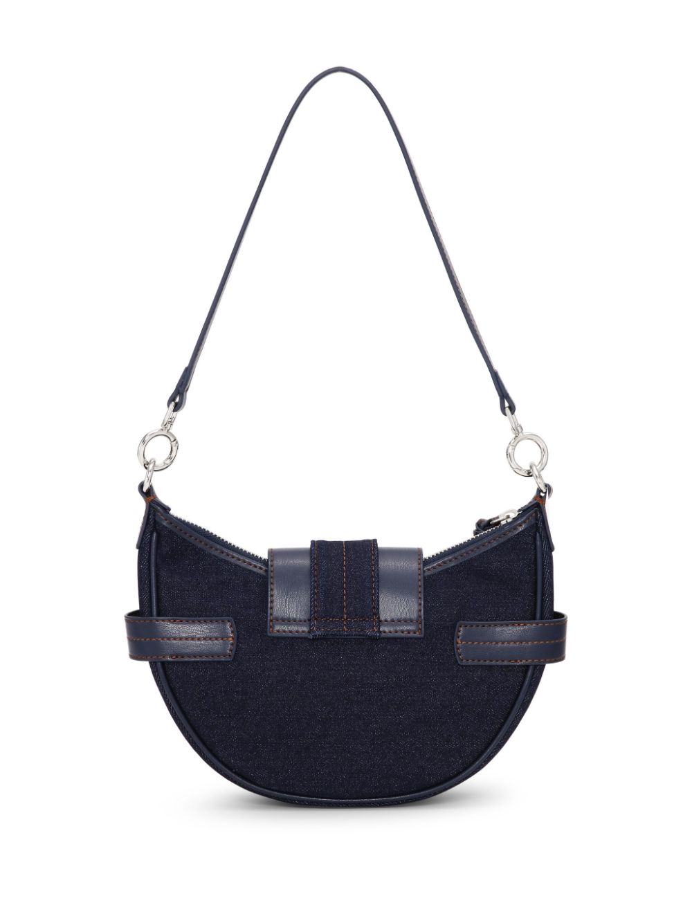 Ganni Buckle small denim cross-body bag