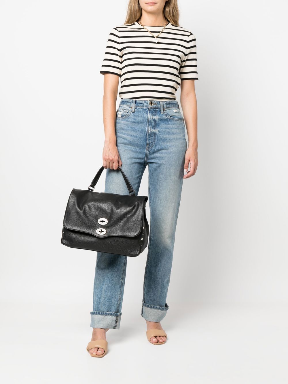 Zanellato Postina Daily medium leather handbag