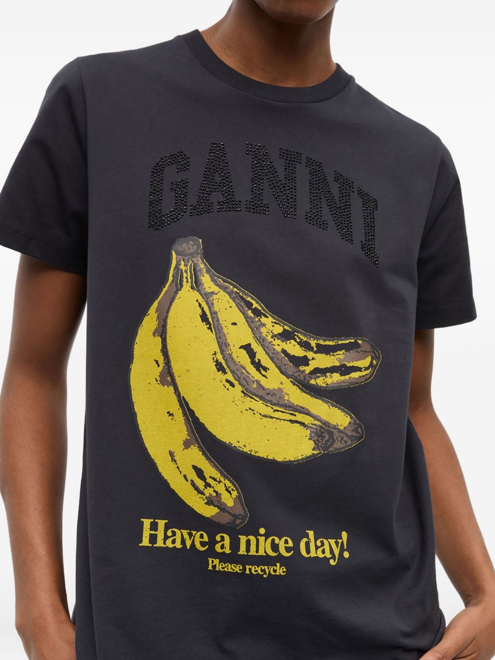 GANNI T-shirts and Polos Grey