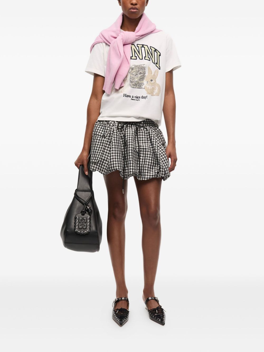 GANNI T-shirts and Polos White