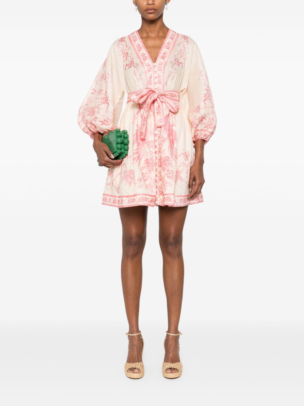 Zimmermann Lucky Linen Mini Dress