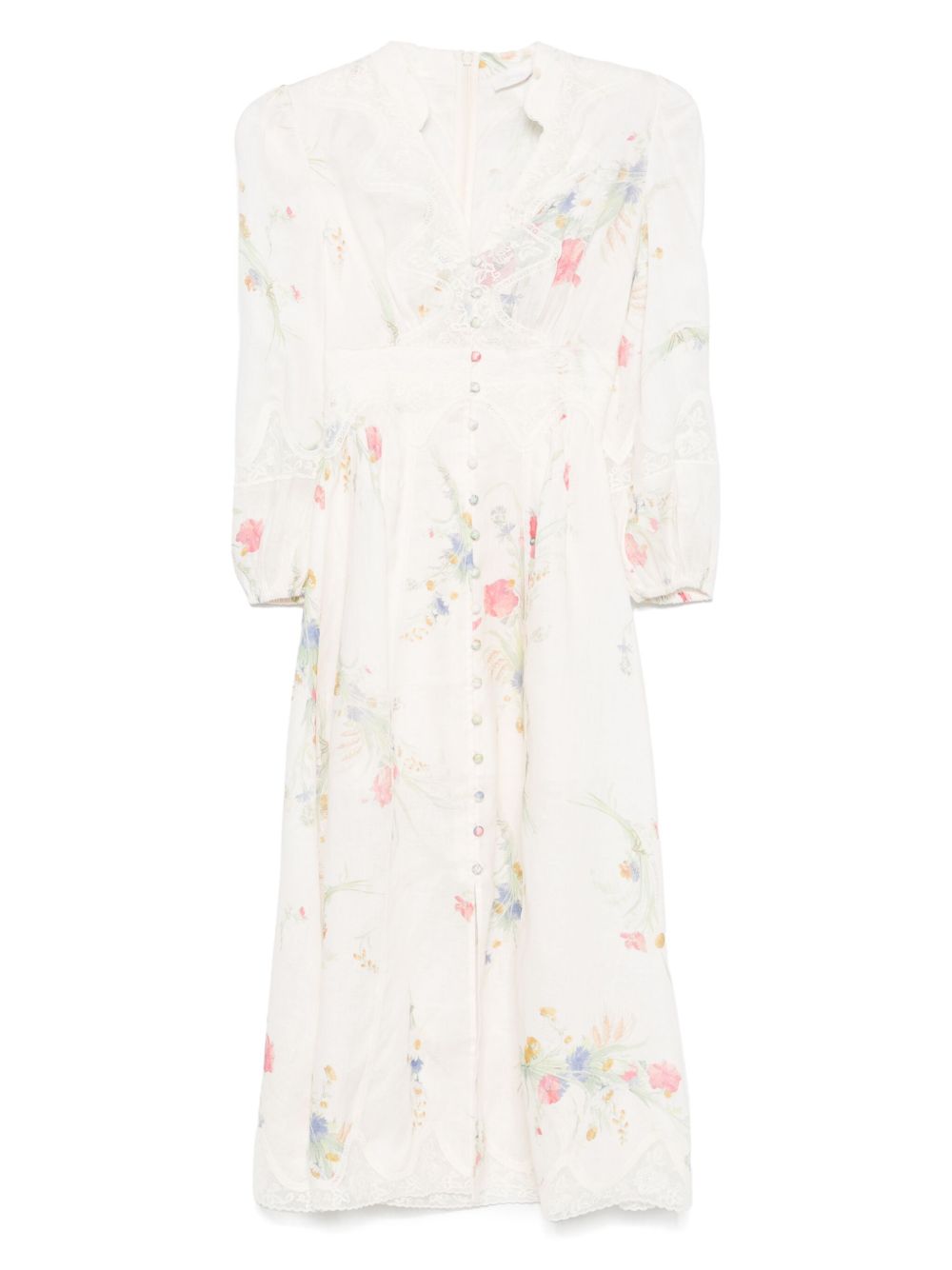 Zimmermann Lucky low-cut lace midi dress