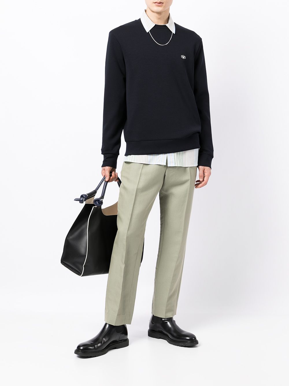 Emporio Armani Sweaters Blue