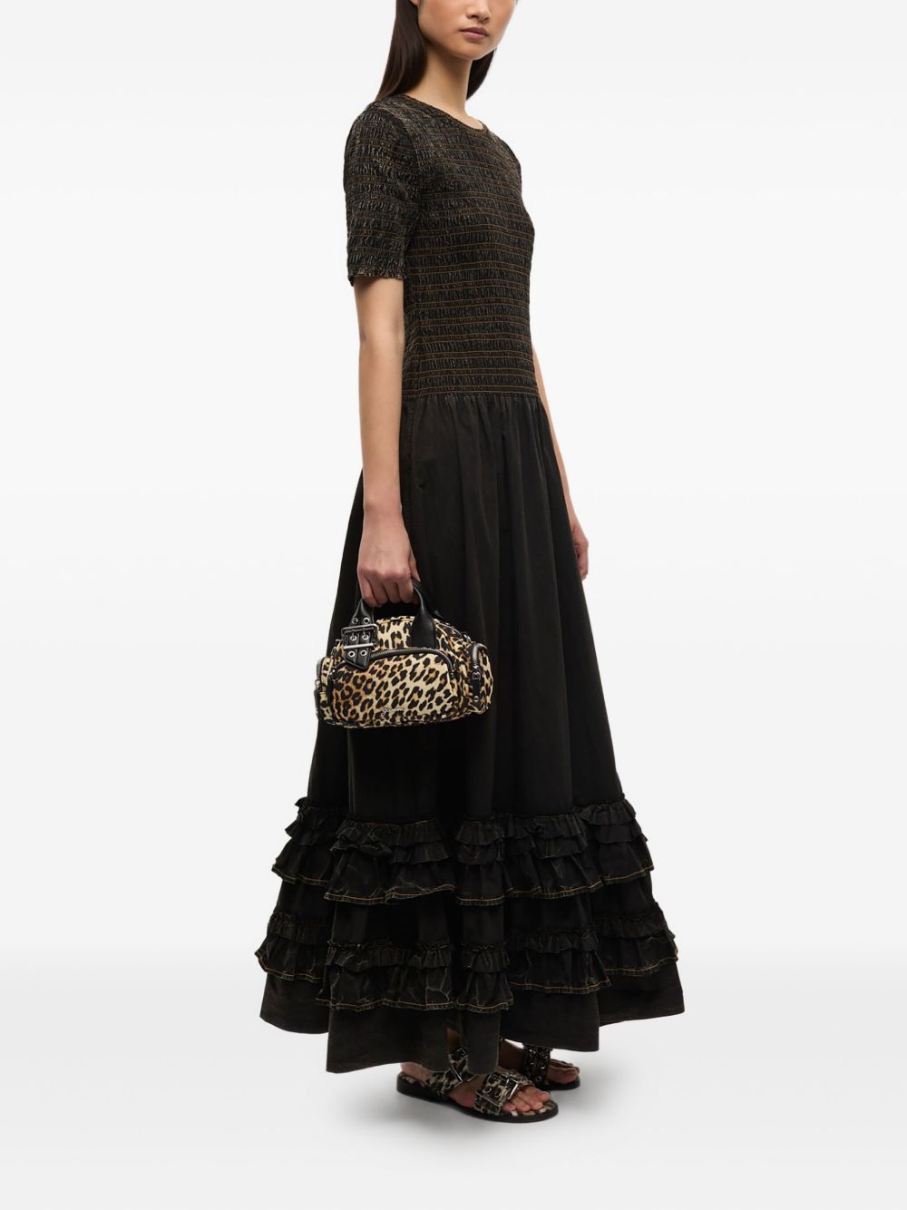 Ganni Nylon small duffle bag