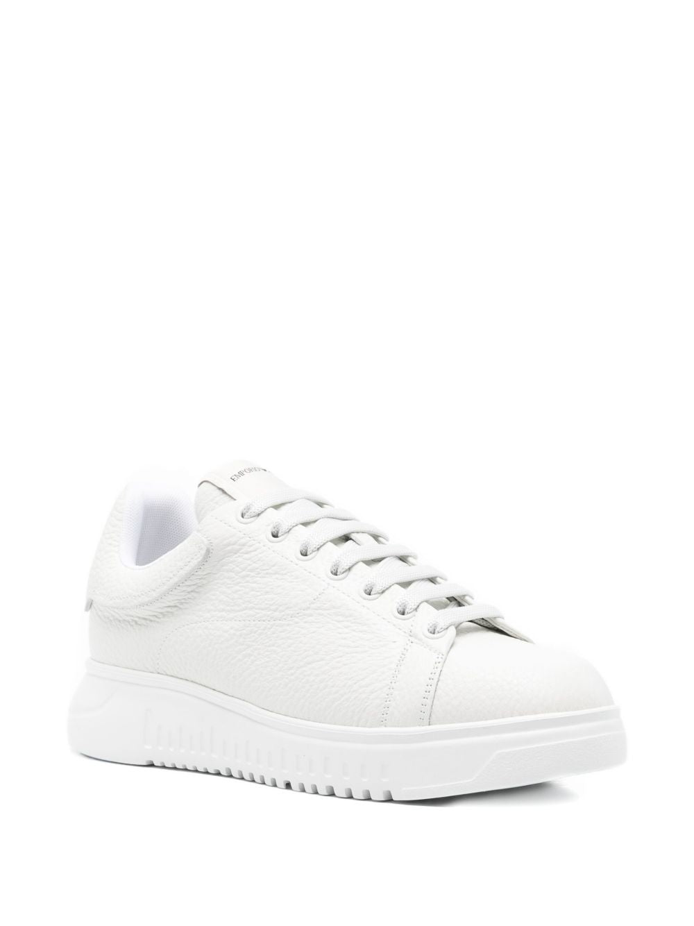 EMPORIO ARMANI EXCLUSIVE Padded-tongue leather sneakers