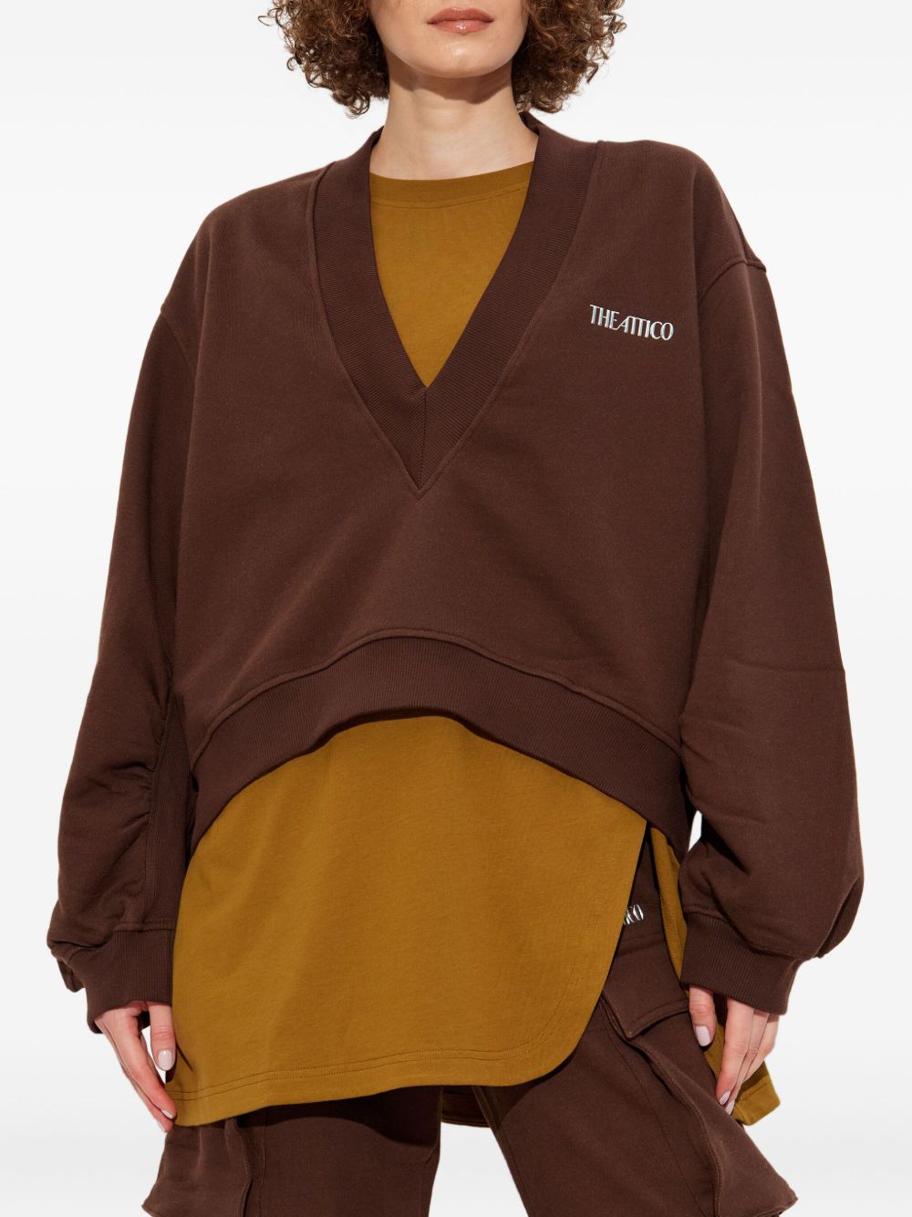 The Attico Sweaters Brown
