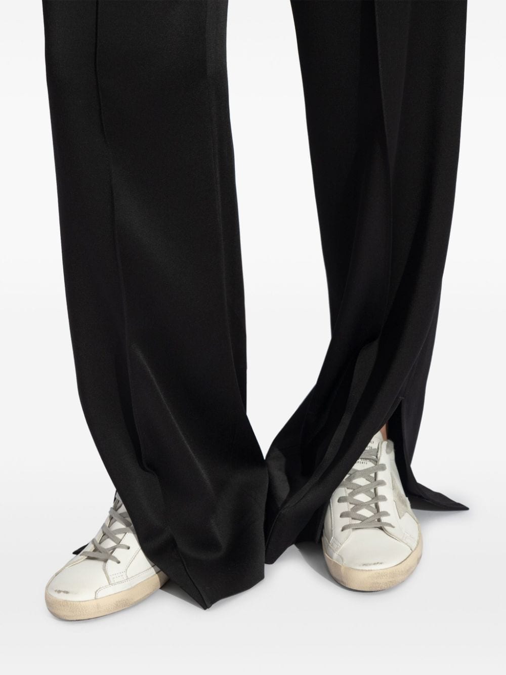 Golden Goose Super-star distressed leather sneakers