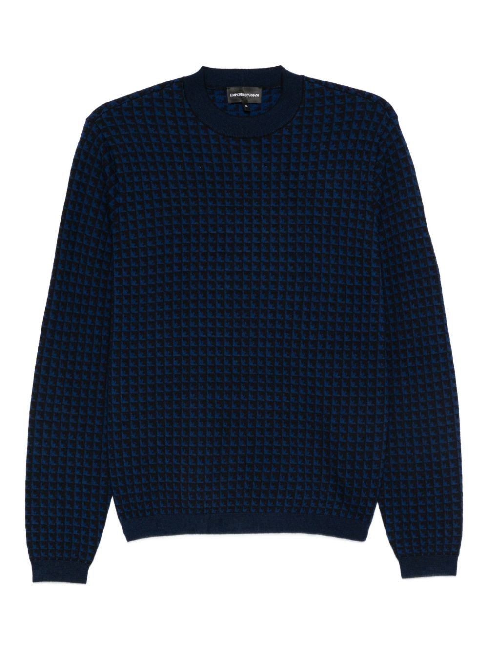 Emporio Armani Houndstooth wool sweater