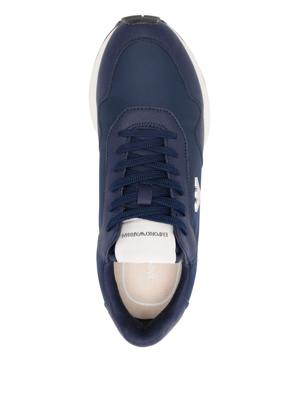 EMPORIO ARMANI EXCLUSIVE Logo-appliqué panelled sneakers
