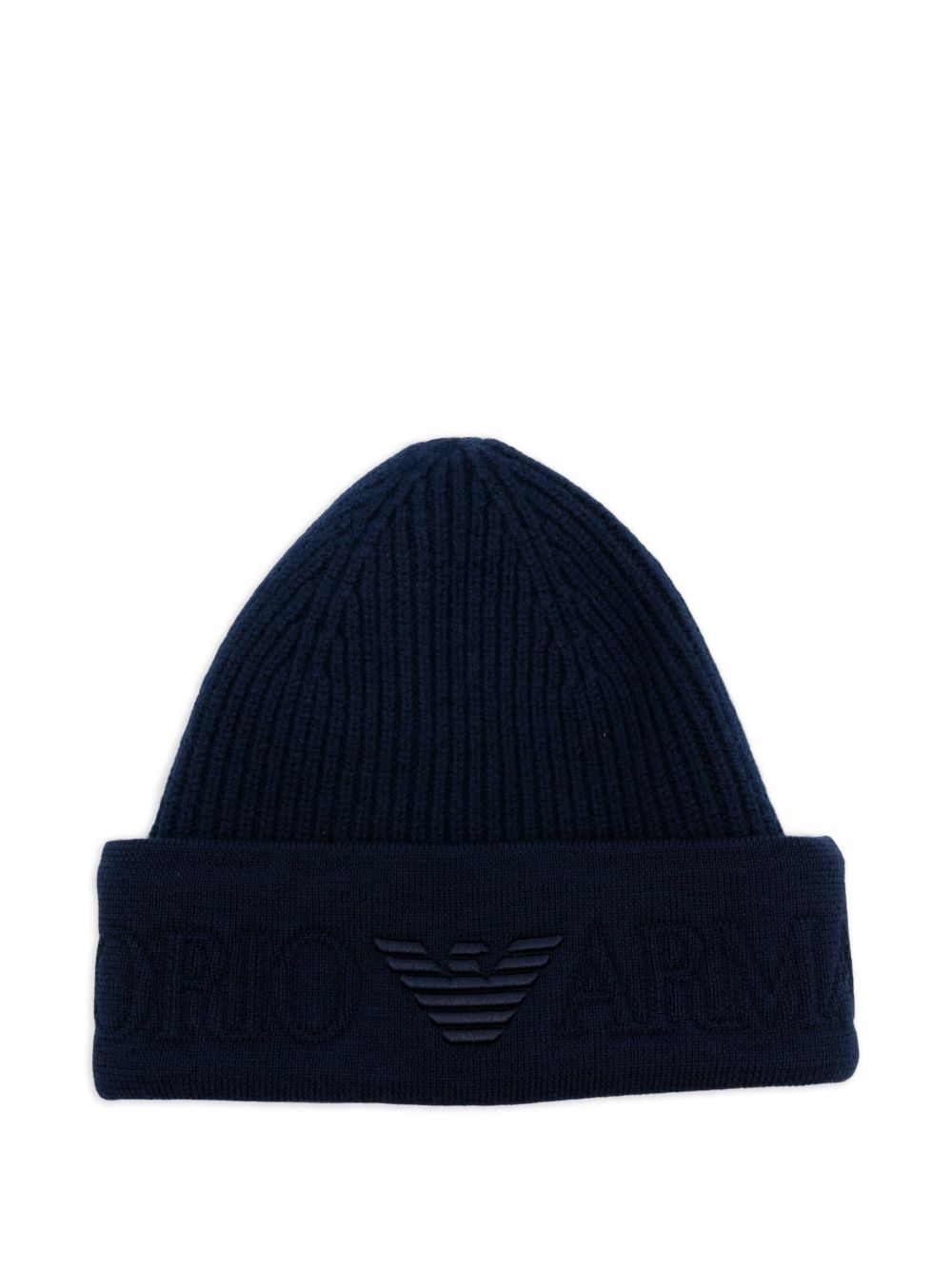 Emporio Armani Logo wool beanie