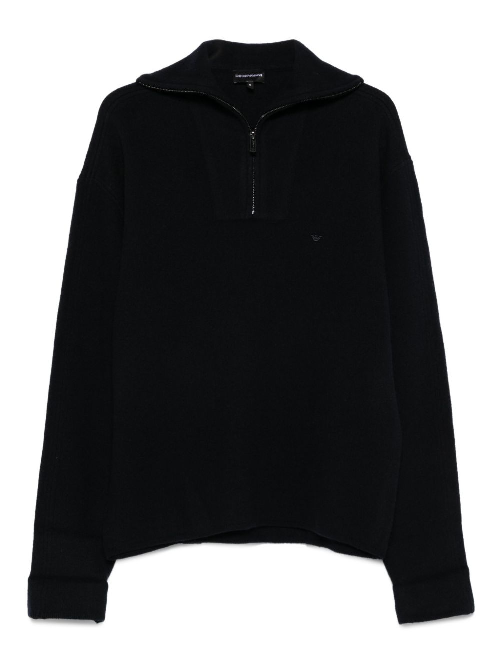 Emporio Armani Half-zip wool sweater
