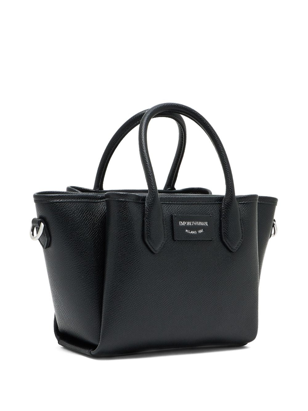 Emporio Armani Small shopper with palmellato finish