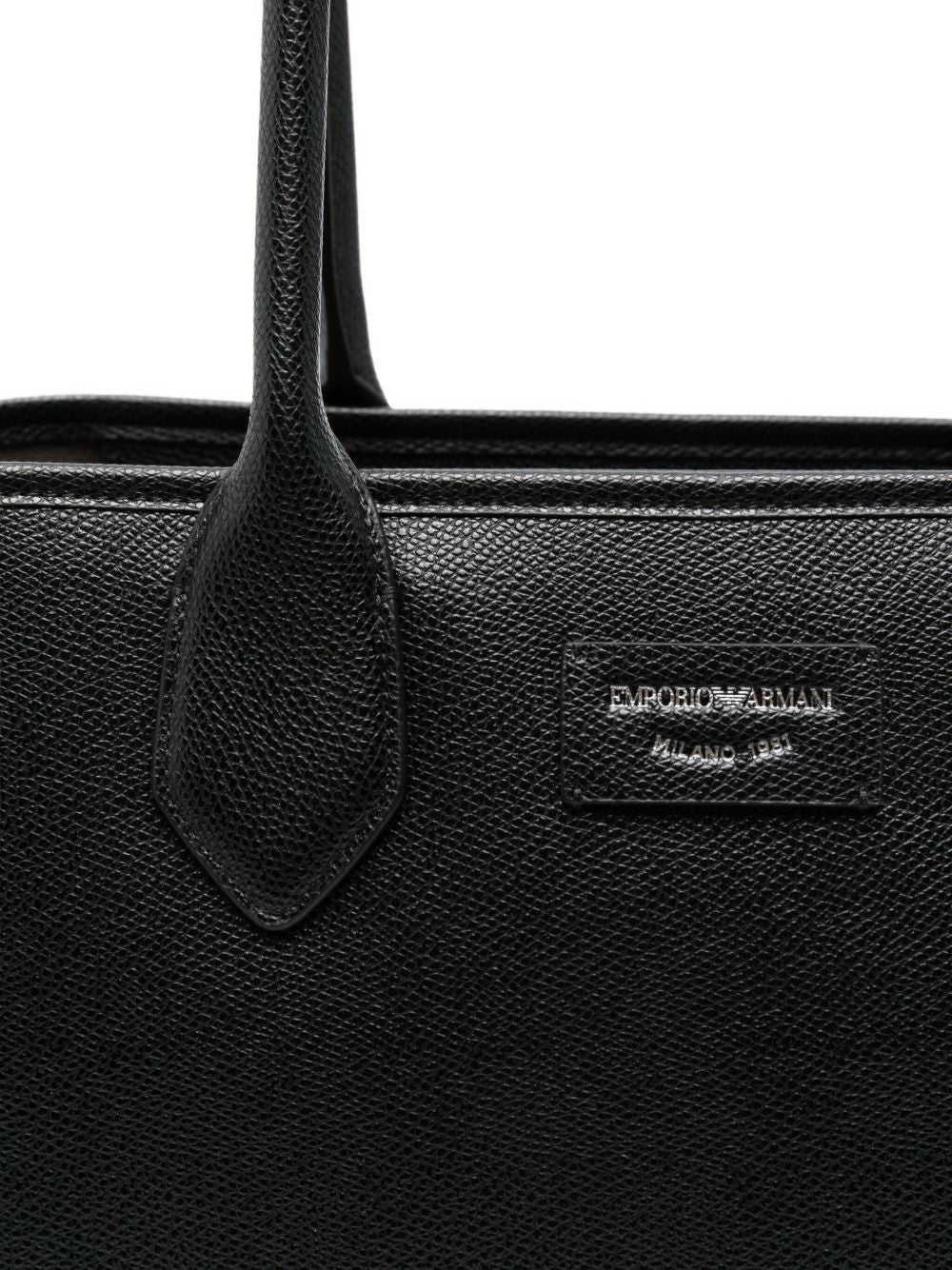 Emporio Armani Large shopper with palmellato finish